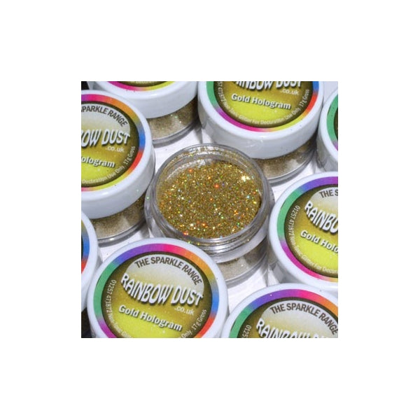 Glitter Edibile Sparkle Cristallo Decorativo GIALLO ORO Rainbow Dust