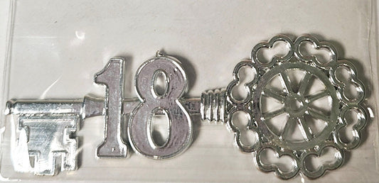 Cartwheel Key 18th Silver Embellishment