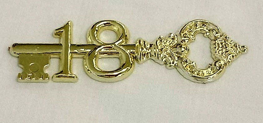 Fancy Key 18th Embellishment