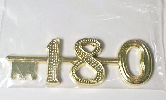 Latch Key Gold 18th Embellishment