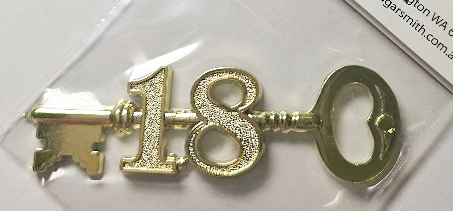 Latch Key Gold 18th Embellishment