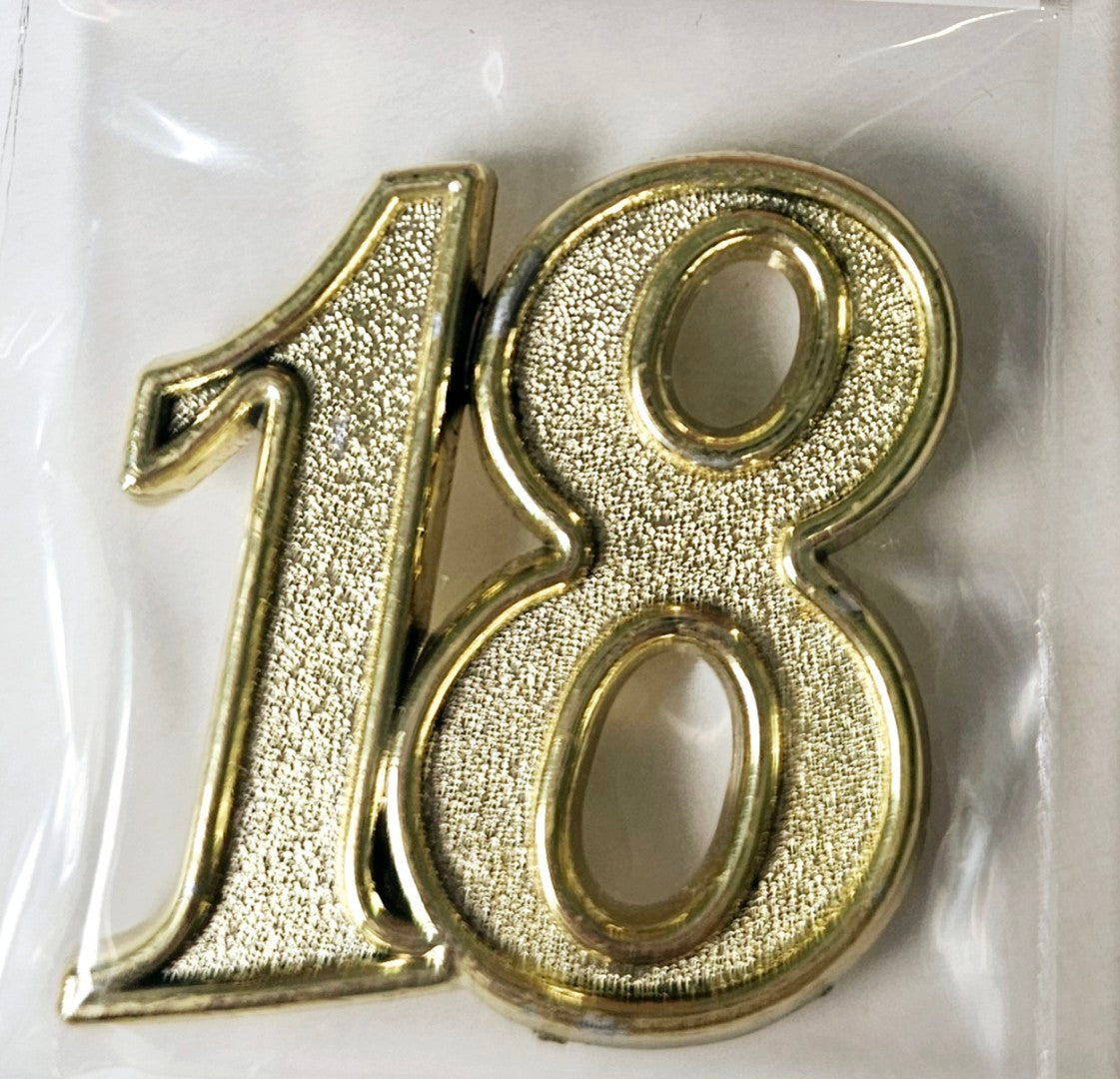 Gold 18 Raised Sides Embellishment