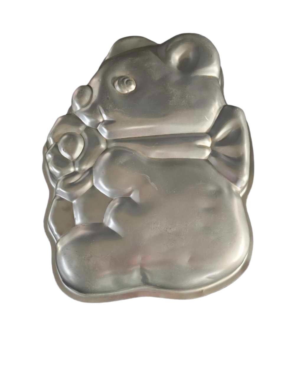 Cuddly Bear with Bow Vintage Ex Rental Character Cake Tin