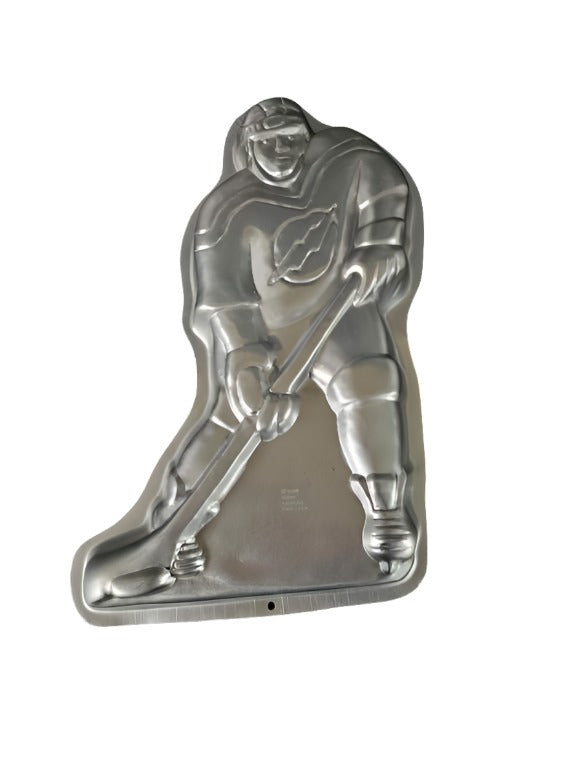 Hockey Player Vintage Ex Rental Character Cake Tin