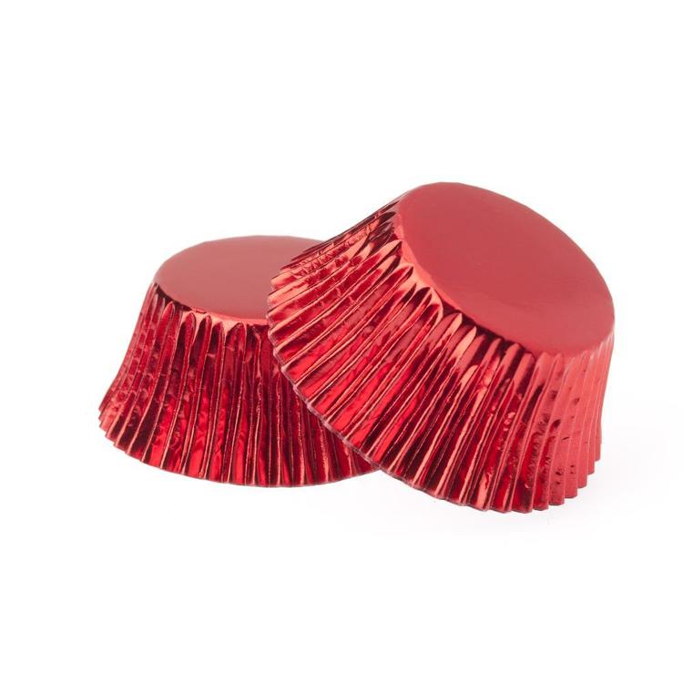 Red Foil Cupcake Cases 408