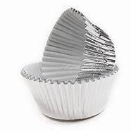 Mini Silver Foil Cupcake Cases 360