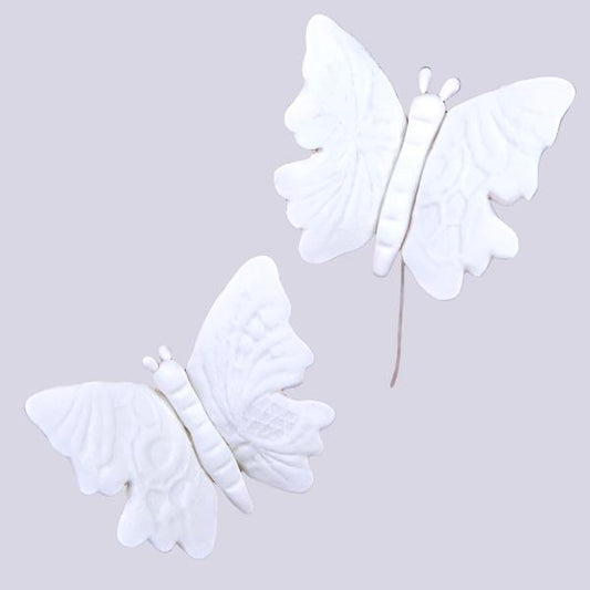 Embossed Wired Butterfly Large Icing