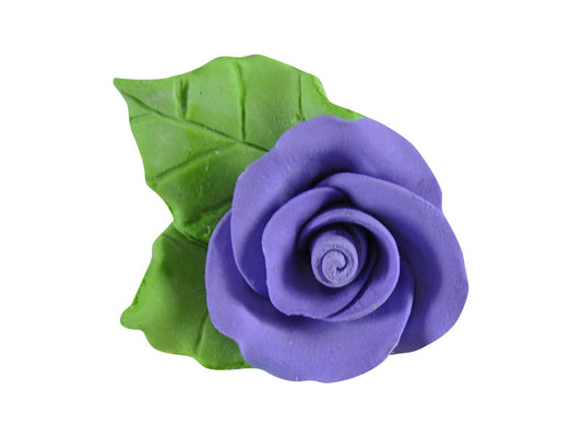 Tea Rose Purple with Leaves