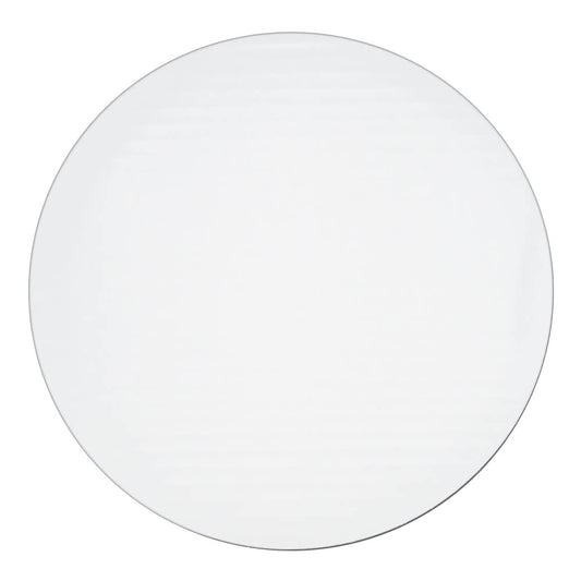 Round Blank White Cardboard 22cm